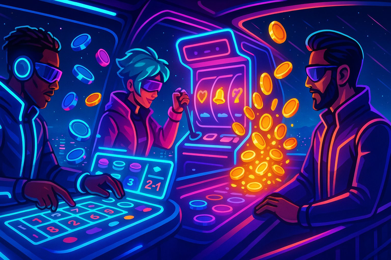 Ilustrasi edukasi untuk bertanggung jawab saat bermain di platform hiburan digital